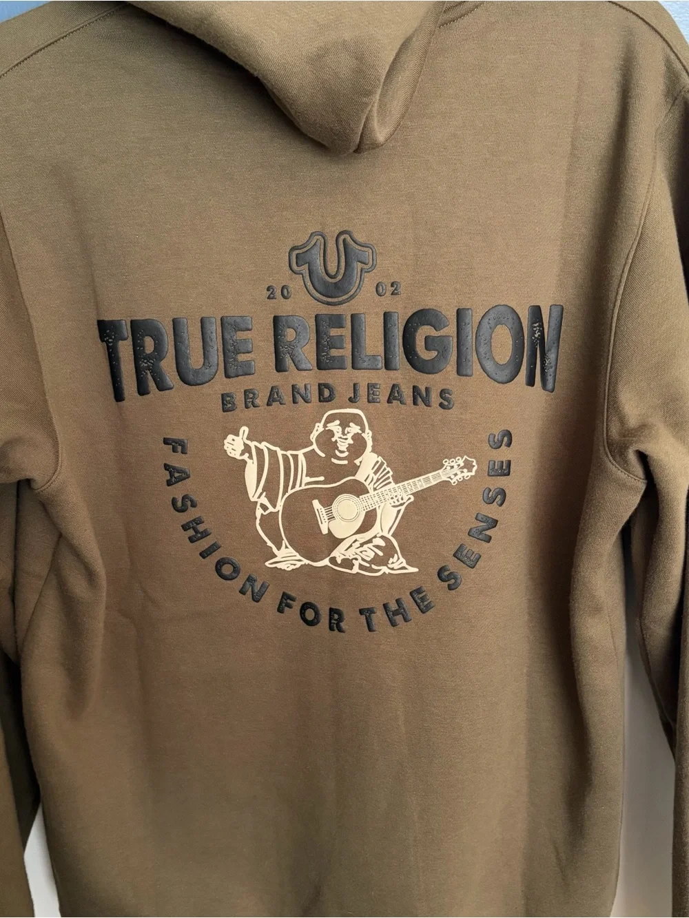 True Religion Men's Core Zip Up Hoodie Kalamata Size Medium NWT